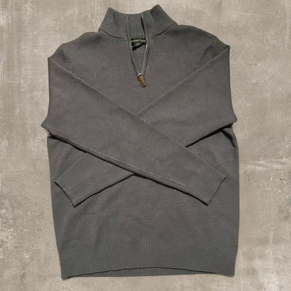 Christian Lacroix Other - Christian Lacroix Gray Quarter Zip Sweater Men’s Medium Minimalist Pullover